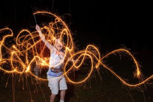 Fun with Sparklers!